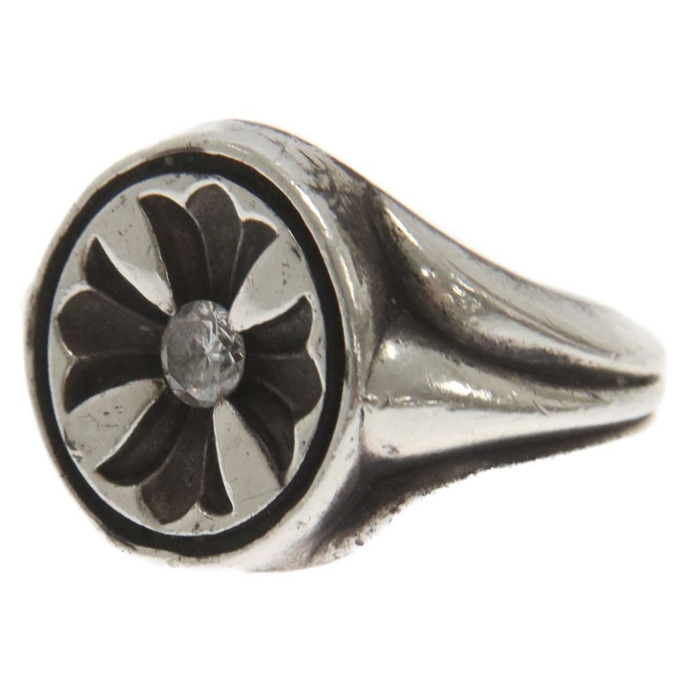 CHROME HEARTS SEAL STAMP CH PLS 1DIA Seal Stamp CH Plus 1 Diamond Silver Ring After Diamond Women s Fashion Jewelry Organizers Rings on Carousell