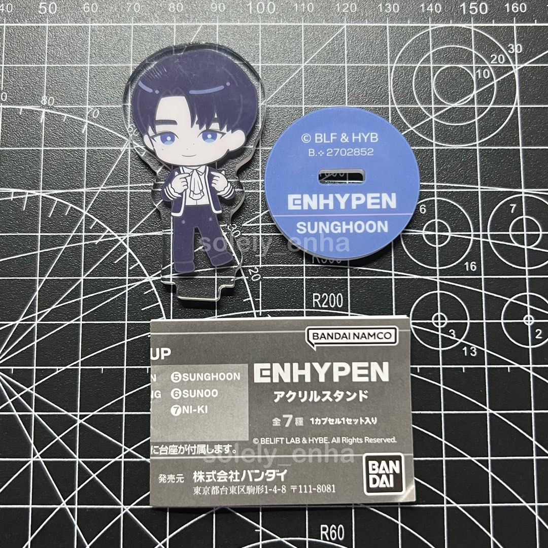 ENHYPEN [SUNGHOON] JAPAN BANDAI NAMCO POP-UP STAND (Category: Designer & Blind Box Toys) located in Las Pinas. Submitted by solely_enha (Listing ID 1321214591, Image 1). Description: ~ direct purchase from Japan ~ RFS: duplicates ~ DM here for inquiries.
