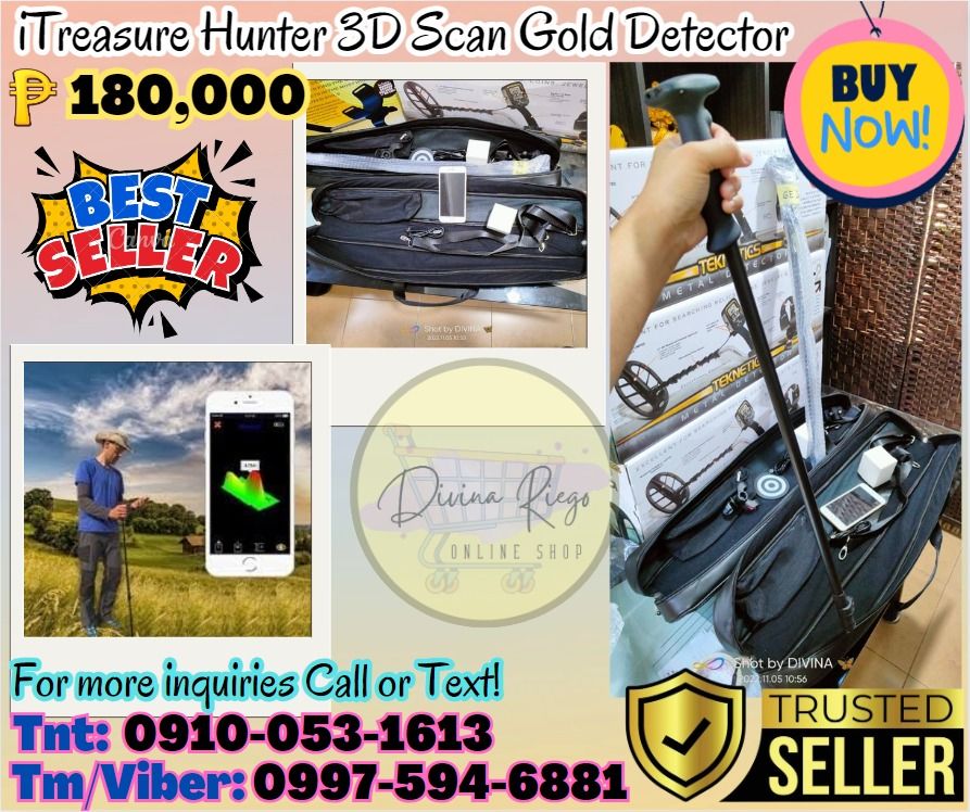 Gold Detector ITreasure Hunter 3D Scanner 82 Feet with 25M Depth ...