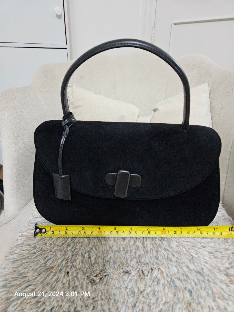 Gucci felt top handle bag original