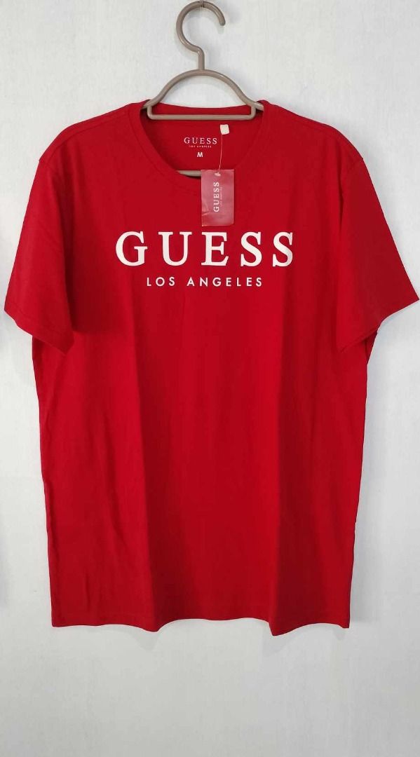 SALE Guess Los Angeles Shirt Men s Fashion Tops Sets Tshirts Polo Shirts on Carousell