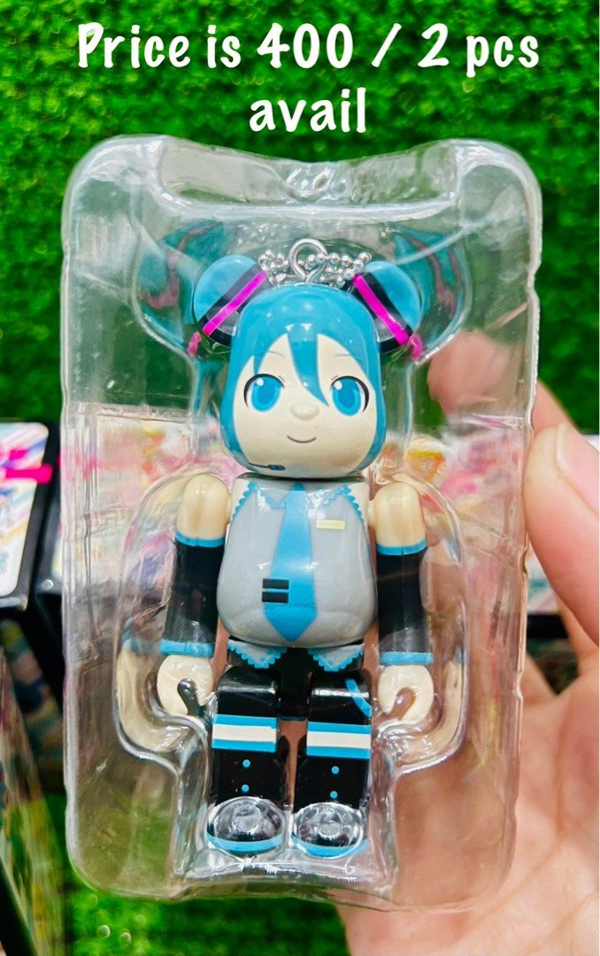 Hatsune Miku Bearbrick (Category: Designer & Blind Box Toys) located in Binan City. Submitted by mayjhe (Listing ID 1321219258, Image 2). Description: ✨ For Sale ✨ 🌸 Anime Hatsune Miku Vocaloid 🌸 Bearbrick / Keychains 🌸 Price & other details posted 🔖 Price is ₱ 350.00 each 🇵🇭 Location Biñan Laguna 🛵 Courier J&T and Lalamove 📋 Shpping by schedule.