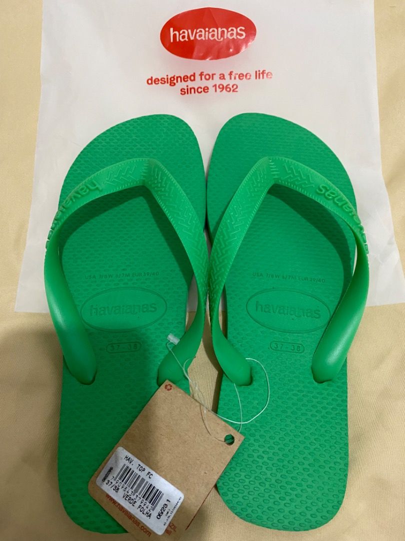 Havaianas Top color Green Women s Fashion Footwear Slippers and slides on Carousell