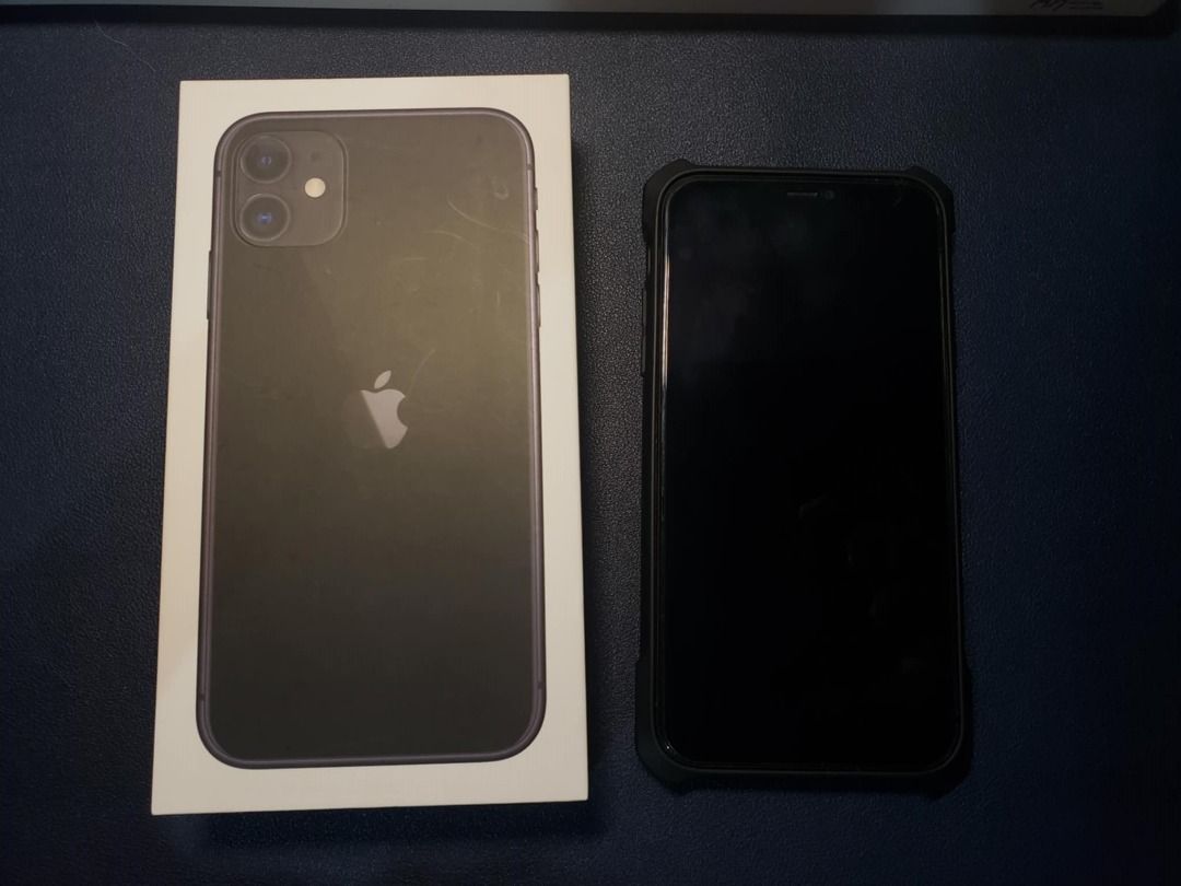 iphone 11 (Category: iPhone 11 Series) located in Quezon City. Submitted by _rronnie (Listing ID 1321292301, Image 1). Description: iphone 11 black 128gb 81% battery health face id working true tone working no sim restriction with 2 cases and box only 16,500.
