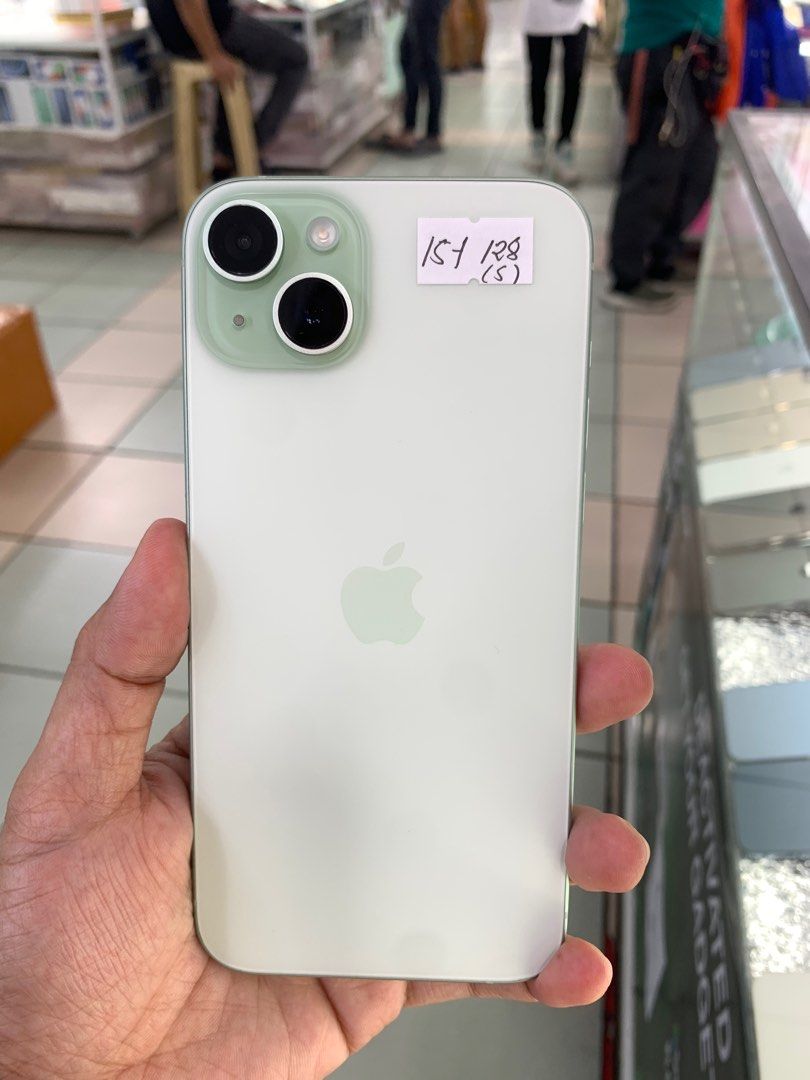 iPhone 15 plus (128gb) Smartlock (Category: iPhone 15 Series) located in Manila. Submitted by arzillah (Listing ID 1321228607, Image 1). Description: iPhone 15 Plus 128gb Smartlock Ntc approve 100% bh 17 cycle count Apple warranty (July 2025) Slightly use Makinis No issue All working Open for COD/COP + SF Manila area ( sameday delivery) Province area ( via LBC) required DP to avoid cancellations Physical store: Greenhills Shopping Center, 2ndfloo