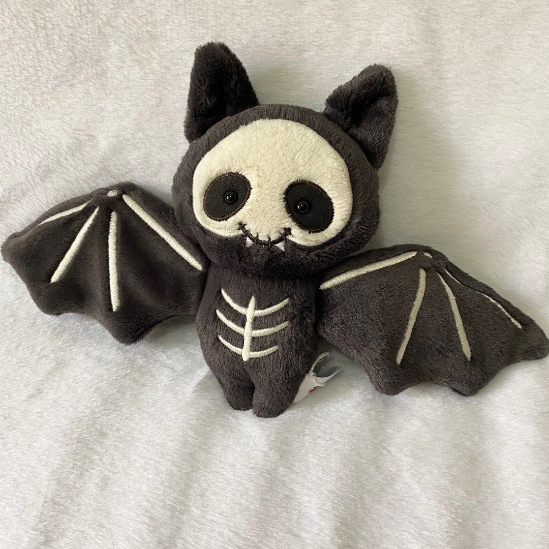 現貨] JELLYCAT Skelebat Jim 阿占骷髏骨蝙蝠, 玩具收藏品, 手辦及模型