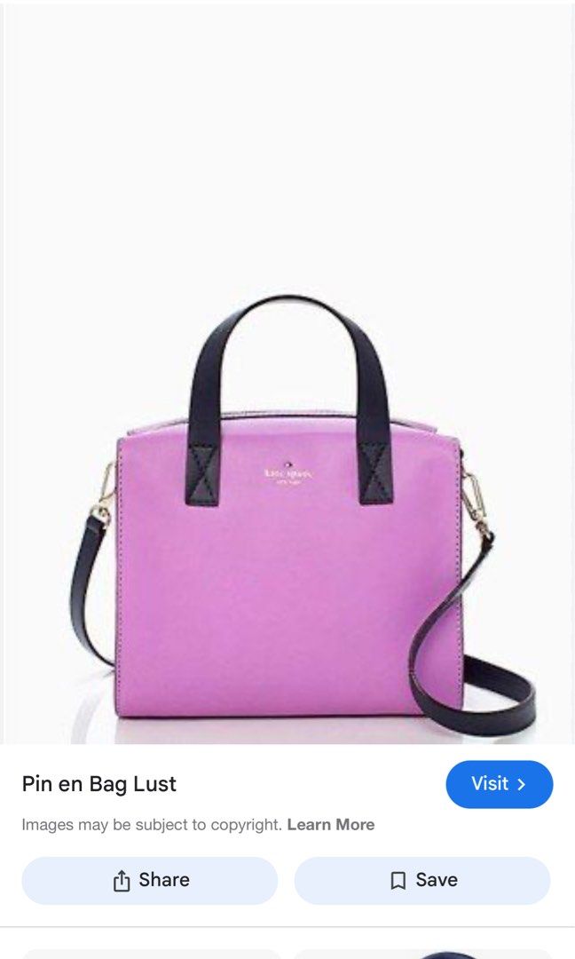 Kate Spade Tote Body Bag (Category: Luxury Bags & Wallets) located in Quezon City. Submitted by prelovedbyaisc (Listing ID 1321202570, Image 2). Description: H 9 inch W 5 inch L 10 inch.