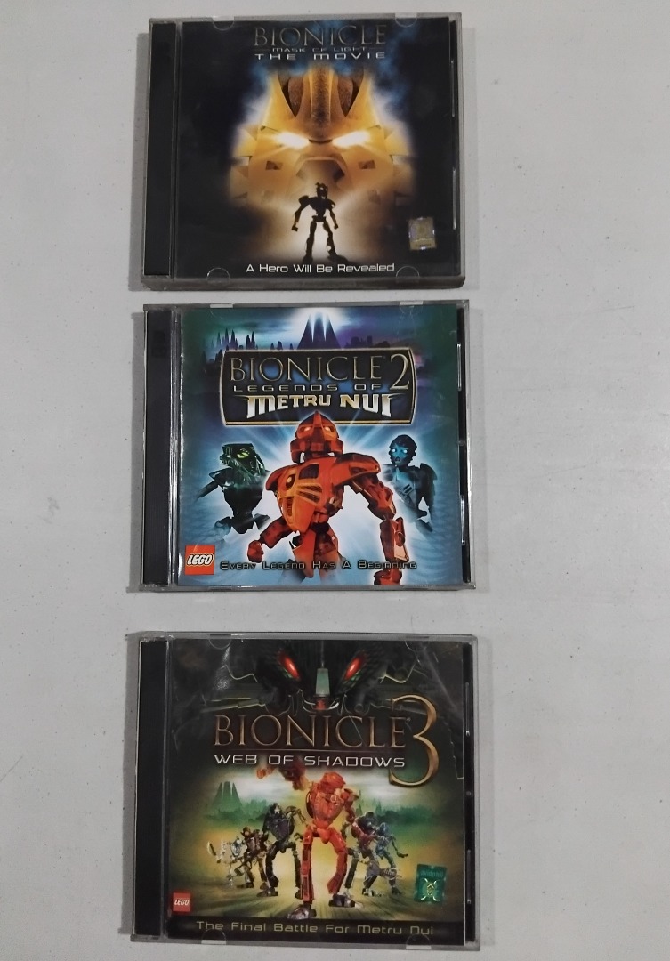 Lego Bionicle VCD (video cd) set - Mask of Light The Movie, Legends of ...