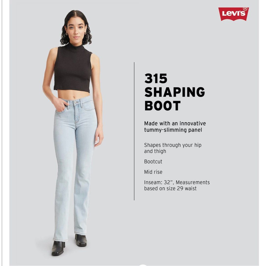 Levis 315 shaping bootcut Women s Fashion Bottoms Jeans Leggings on Carousell