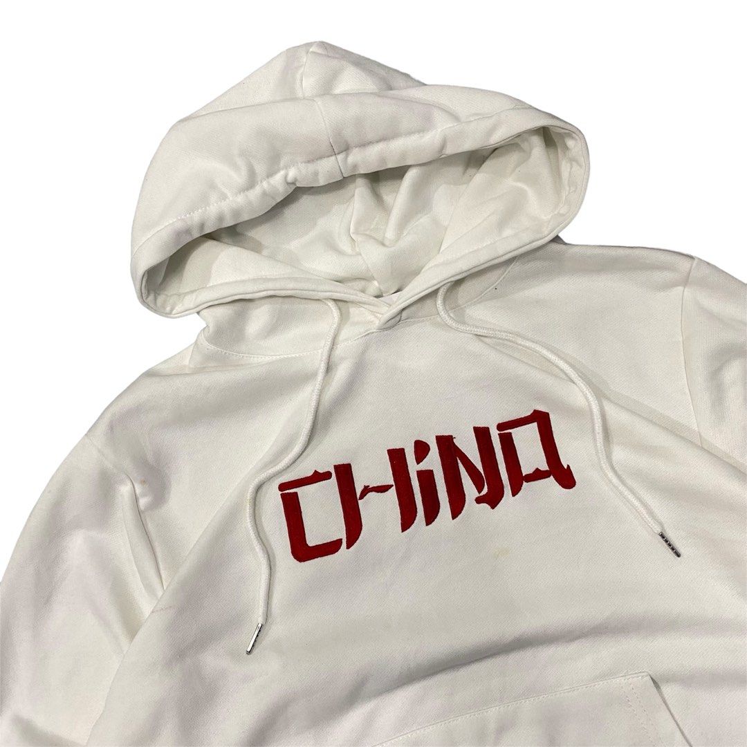 LI NING CHINA EMBROIDERED HOODIE Men s Fashion Tops Sets Hoodies on Carousell