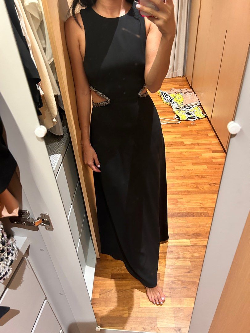 Lovers and Friends Black Cutout Maxi/Evening Dress, Women's Fashion, Dresses  & Sets, Dresses on Carousell