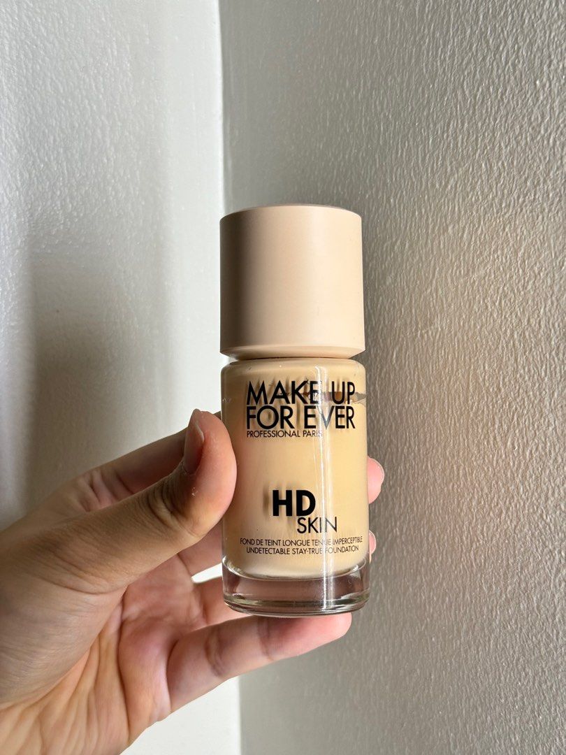 Make Up Forever HD Skin Foundation (Category: Makeup) located in Quezon City. Submitted by closetpg (Listing ID 1321262194, Image 1). Description: Retails for ₱2,700 Only used twice Medium skintone, neutral undertone Shade: 1YO4.