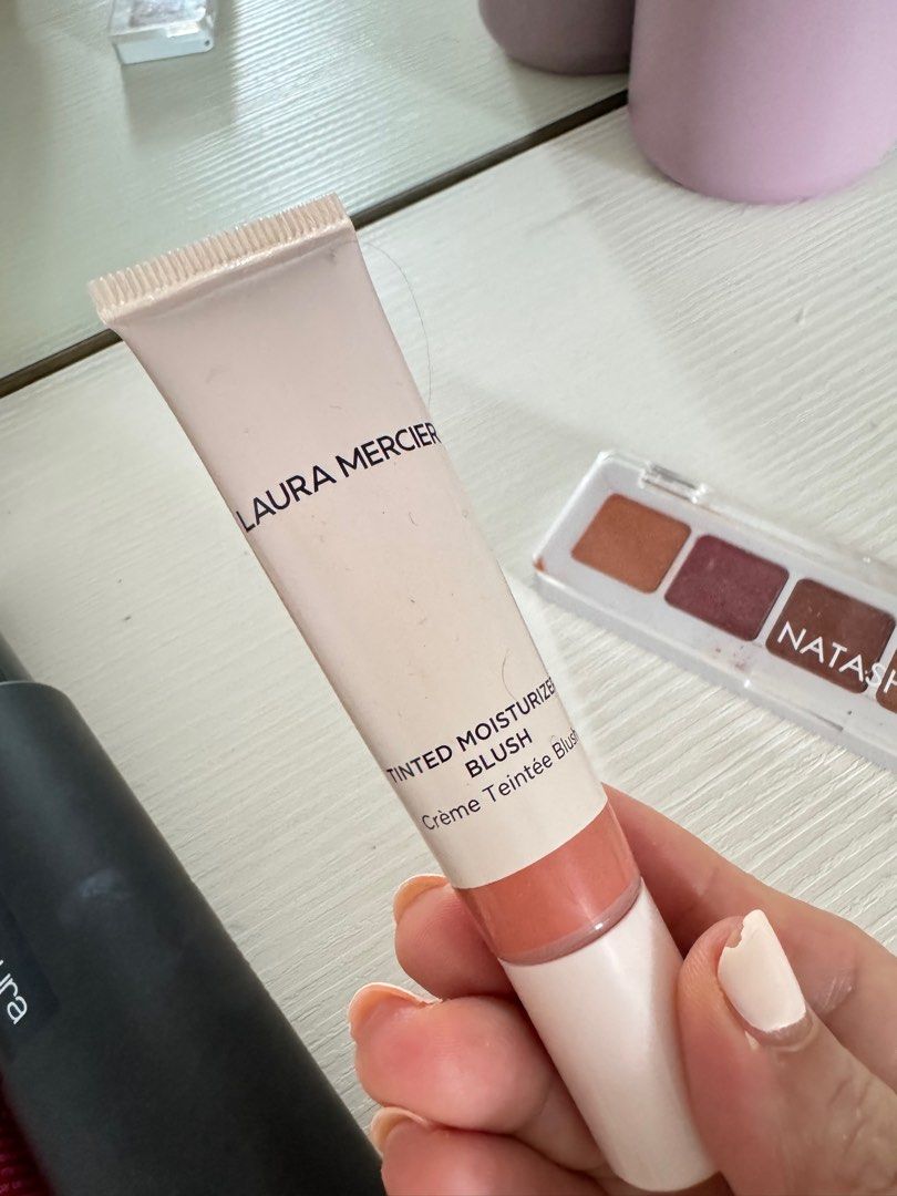 Make up items (Category: Makeup) located in Singapore. Submitted by ssthor (Listing ID 1321192513, Image 4). Description: 1. Benetint 6ml (Brand New) $10 2. Shu Uemura unlimited make up fix mist (only use for a few time) $12 3. Laura Mercier tinted moisturiser blush (almost brand new) $20 4. Natasha Dedona eye shadow (almost brand new) $15 .