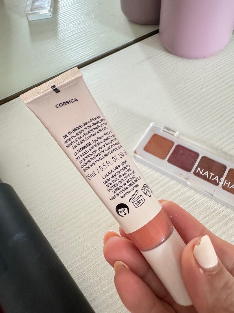 Make up items (Category: Makeup) located in Singapore. Submitted by ssthor (Listing ID 1321192513, Image 5). Description: 1. Benetint 6ml (Brand New) $10 2. Shu Uemura unlimited make up fix mist (only use for a few time) $12 3. Laura Mercier tinted moisturiser blush (almost brand new) $20 4. Natasha Dedona eye shadow (almost brand new) $15 .