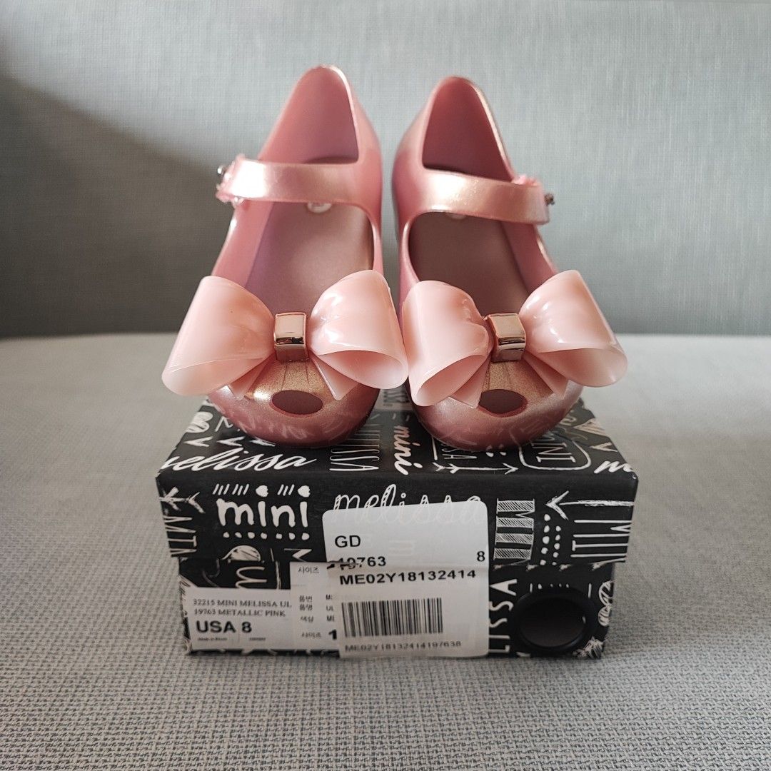 Mini Melissa Ultragirl VIII BB Metallic Pink US 8