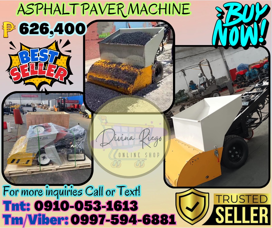 Mini Road Asphalt Paver Laying Pavement road asphalt spreader Machine ...