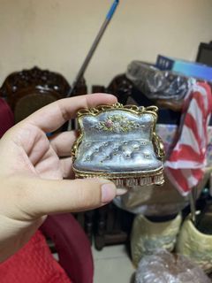Miniature Antique sofa jewelry trinket box