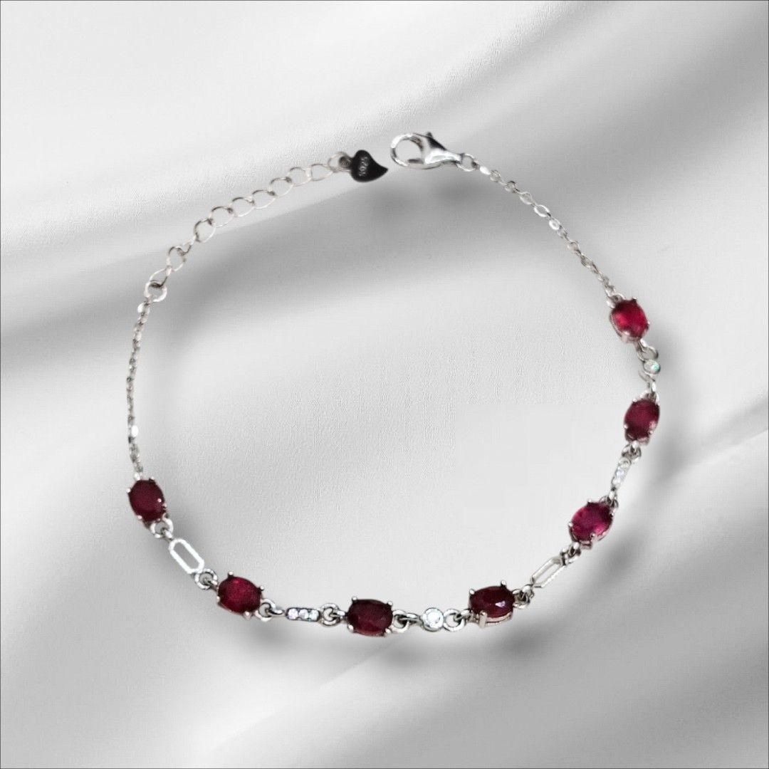 Natural unheated Ruby Bracelet Sale