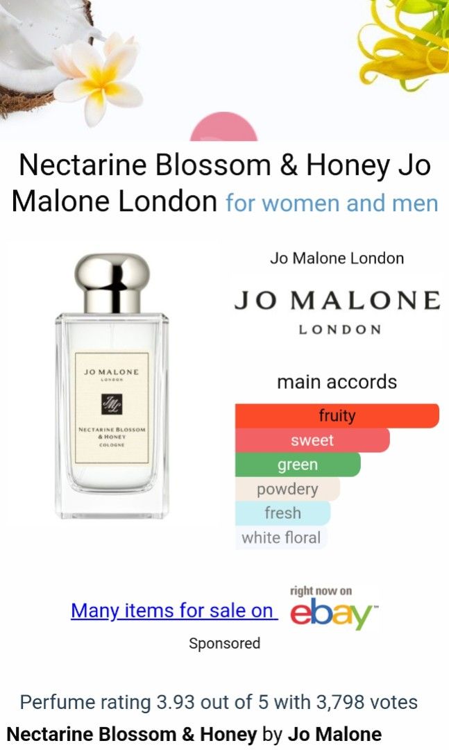 Nectarine Blossom Honey by JO MALONE Original Tester Eropa (NEW