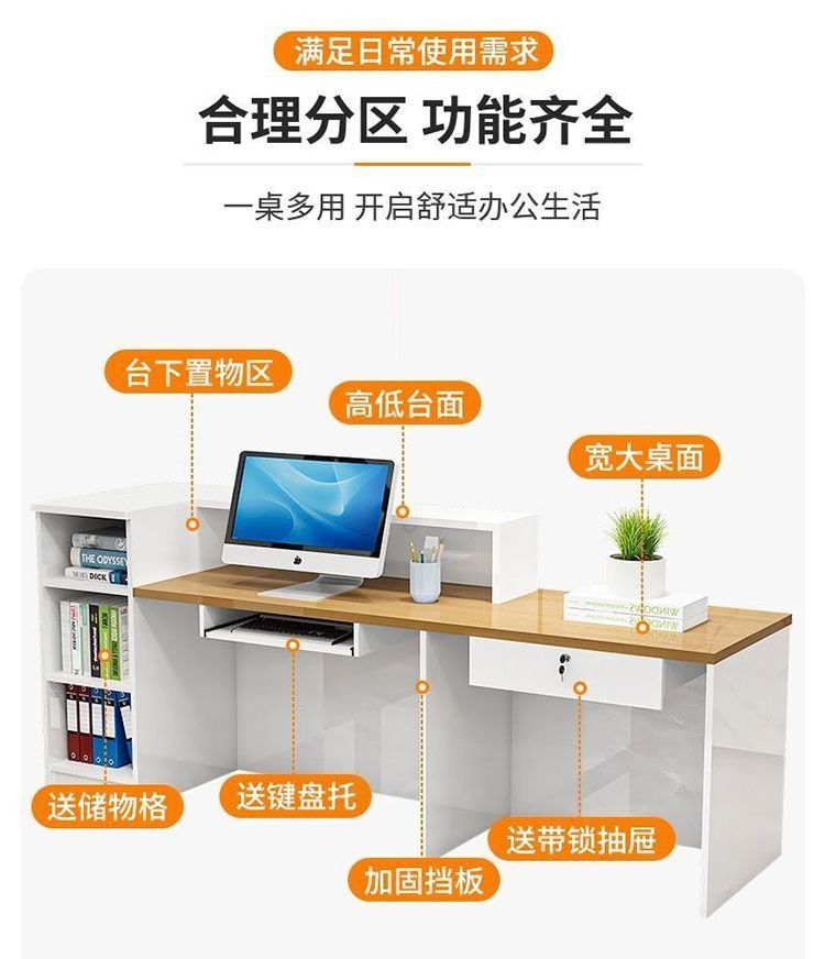 New Chinese style company front desk, reception desk, bar counter