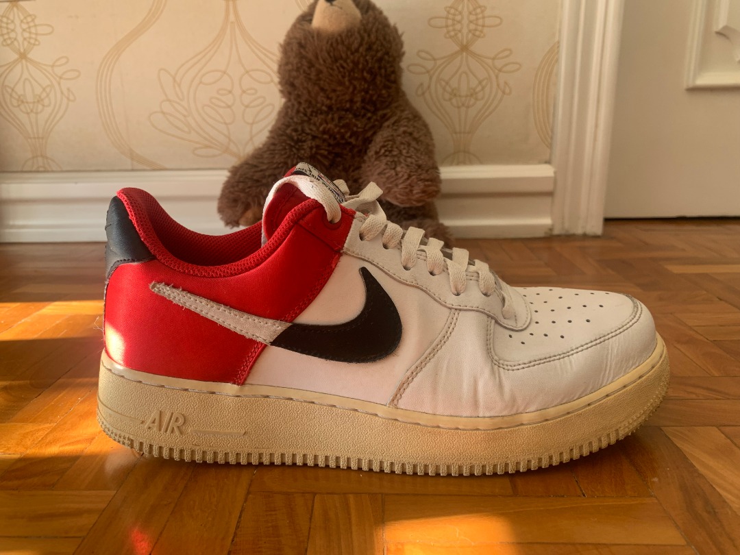 NIKE Red Air Force 1 NBA Edition Men s Fashion Footwear Sneakers on Carousell