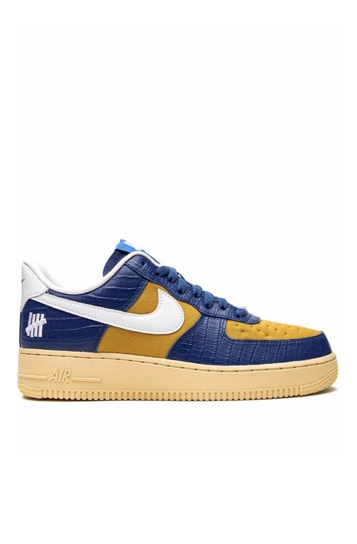 Nike X Undefeated Air Force 1 Low Blue Crocs UK7 US8 Men s Fashion Footwear Sneakers on Carousell