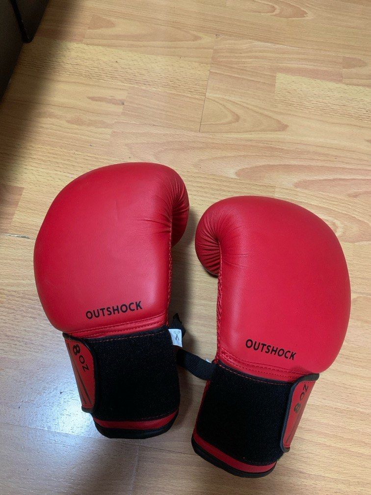 Outshock gloves (Decatlon) 8oz (Category: Combat Sports) located in Pasay City. Submitted by mliam (Listing ID 1321162806, Image 1). Description: .