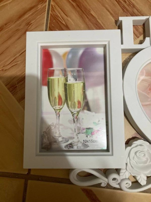 Photo Collage Frame Love Design (Category: Frames & Pictures) located in Imus. Submitted by jenarc.decluttering (Listing ID 1321239801, Image 2). Description: Listing Price: ❗ Fixed❗ Feel free to message us for more information and details on the product. 💗 Condition: Never used. Reminders: - Product has been stored for a long time. - Product has minimal stain on the frame (Check images for more information)..