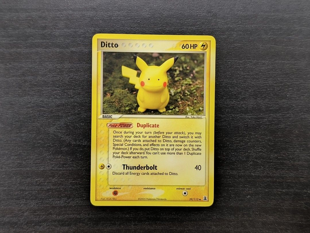 Pokemon Ditto (Pikachu) 39/110 EX Delta Species, Hobbies & Toys, Toys &  Games on Carousell