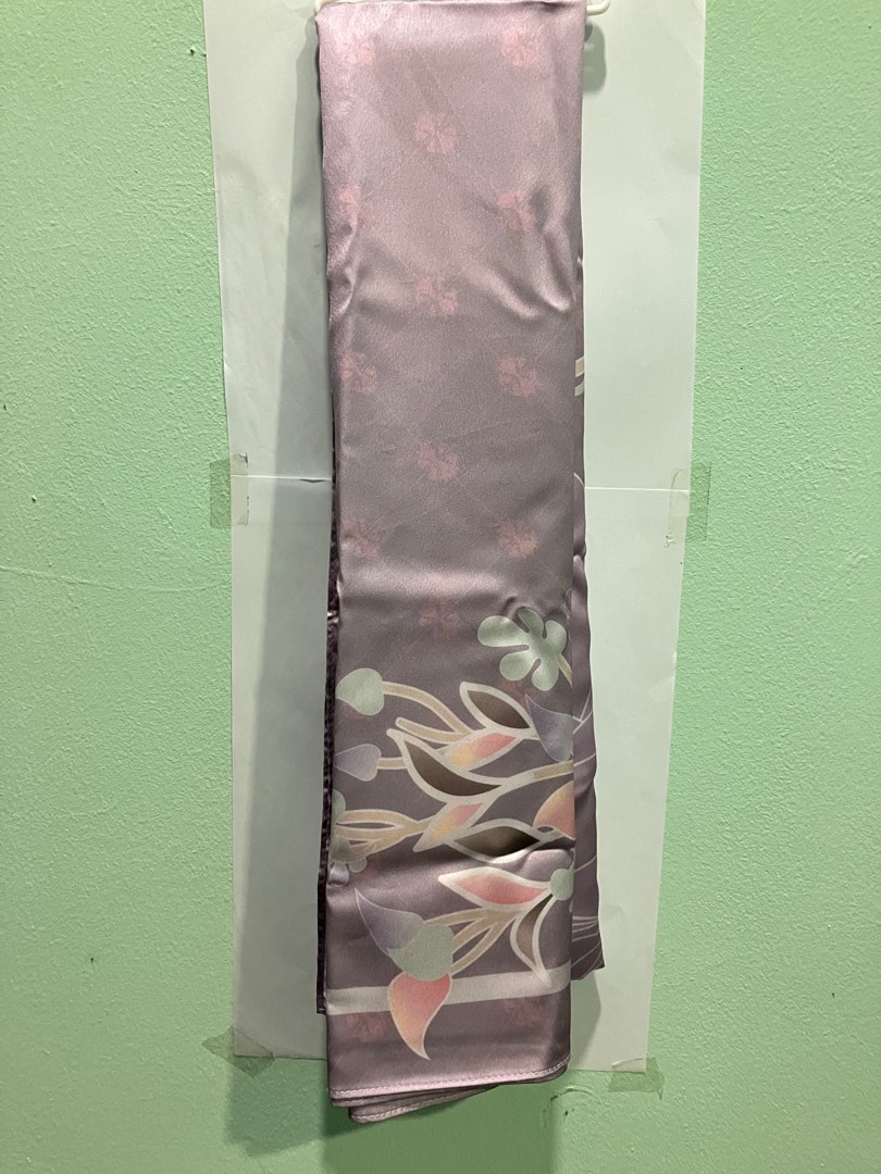 printed satin shawl