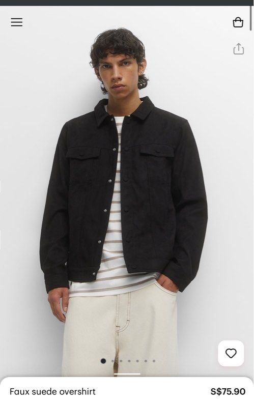 Faux suede overshirt clearance