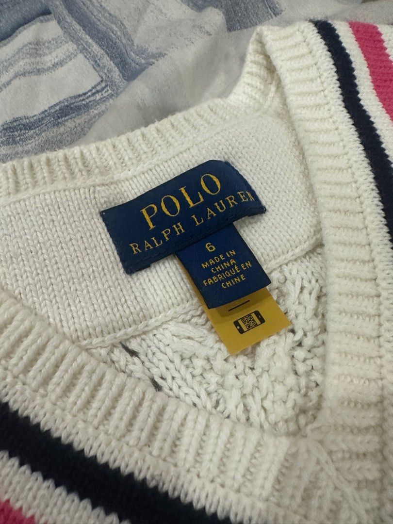 Ralph Lauren Knitted Top 6T (Category: Babies & Kids Fashion) located in Quezon City. Submitted by TheOtherOptionPH (Listing ID 1321145844, Image 2). Description: Removed tags only Never used RFS: Outgrown; forgot we had this too.