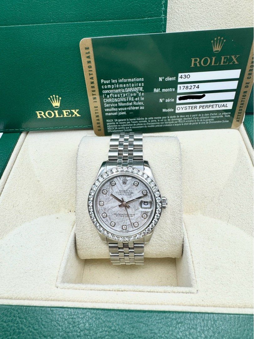 Rolex Datejust 31 mm Meteorite Diamond Dial