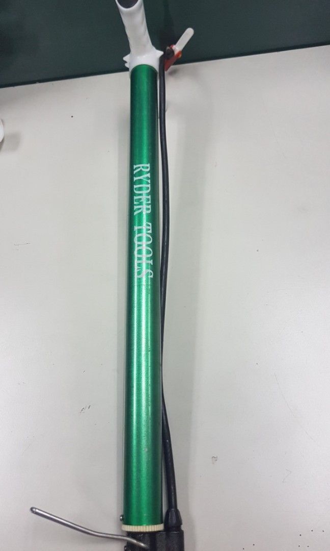 RYDER TOOLS Bicycle Air Pump (Category: Bicycles) located in Quezon City. Submitted by whizdepot (Listing ID 1321174294, Image 2). Description: Hand Air Pump Steel tube body Light weight and easy to use Perfect for motorcycle and bicycle tires Pressure tank for stronger pressure recommended for motor bikes and larger bikes.