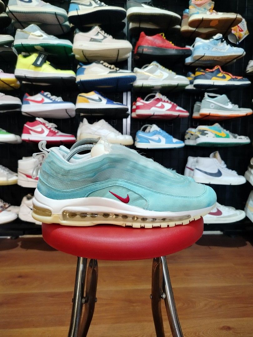 SEPATU AM 97 ON AIR SHANGHAI BLUE Fesyen Pria Sepatu Sneakers di Carousell