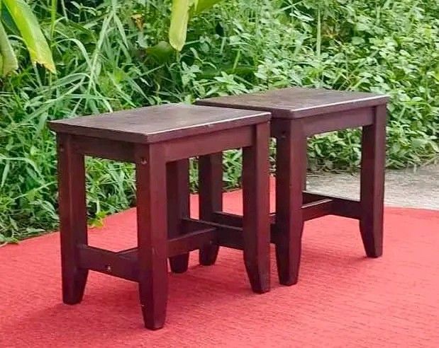 Side Table / Wooden Stool 16”L x 13”W x 17”H Php 4,200 for 2 Php 8,900 for 6 Solid wood In good condition (Category: Chairs) located in Valenzuela. Submitted by princeraya55649 (Listing ID 1321230049, Image 3). Description: Side Table / Wooden Stool 16”L x 13”W x 17”H Php 4,200 for 2 Php 8,900 for 6 Solid wood In good condition.