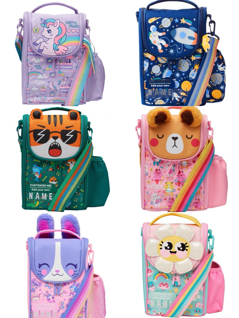 Smiggle lunch bag size top