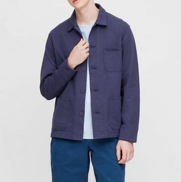Uniqlo washed jersey work jacket 2025