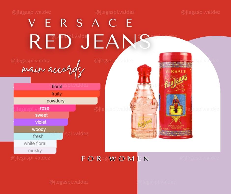 Versace Red Jeans Woman EDT 75mL Beauty Personal Care Fragrance Deodorants on Carousell