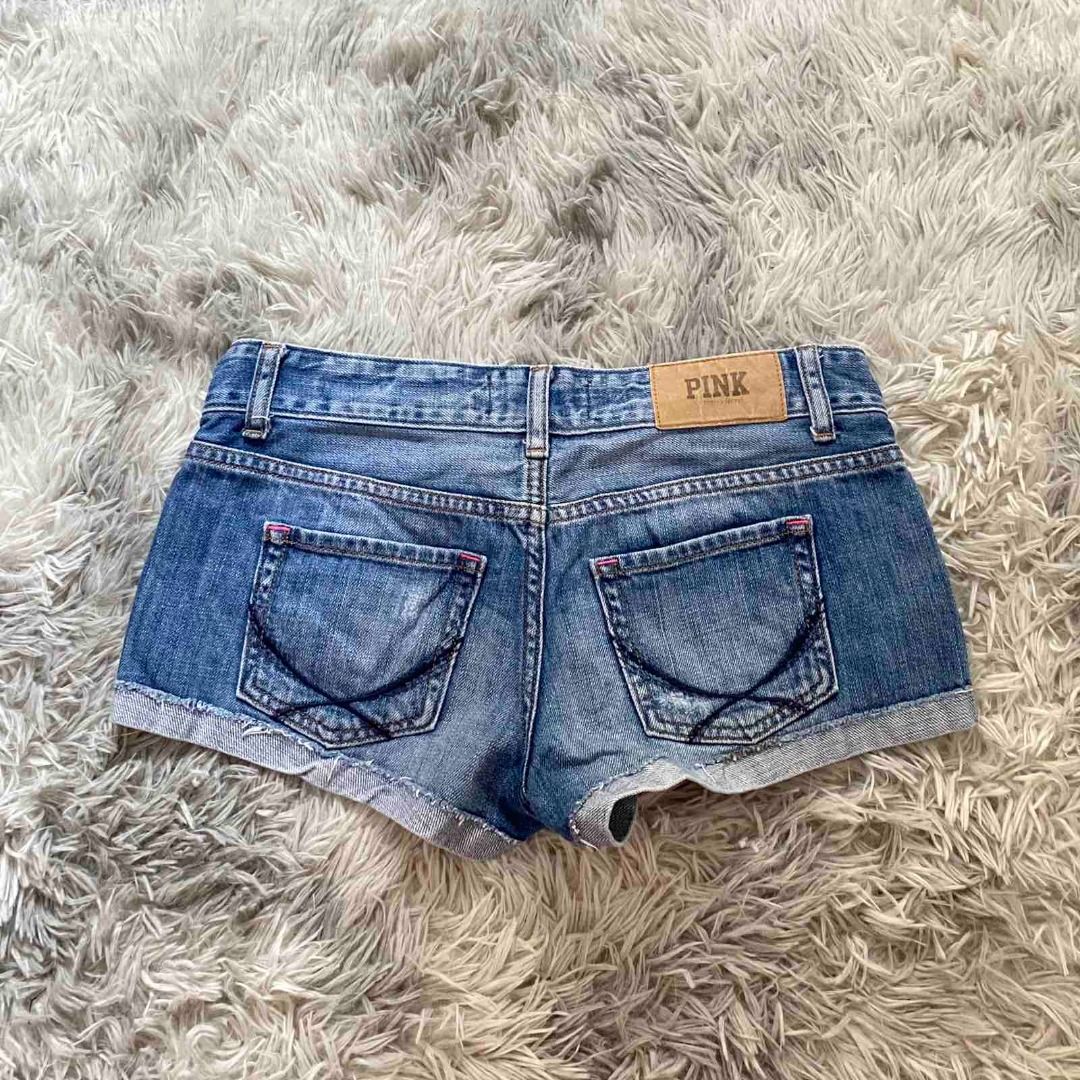 Victoria's secret pink denim shorts cheap