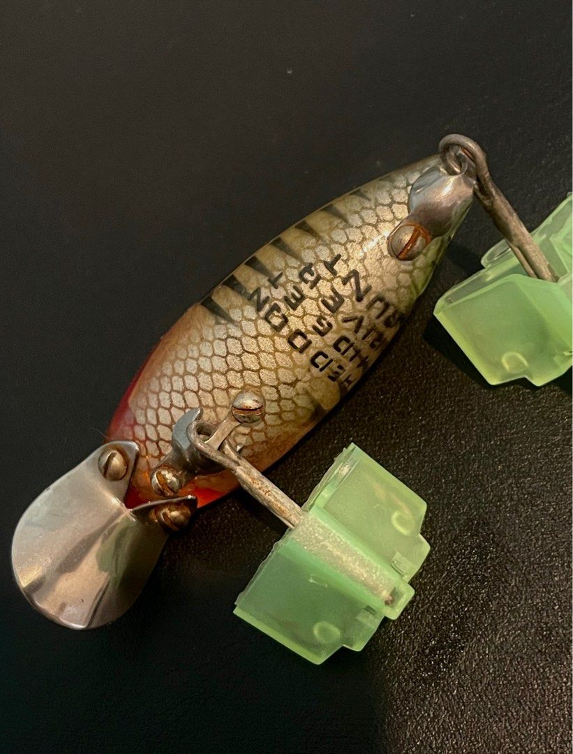 Leurre Vintage Heddon River Runt Spook Floater 9400 - Green Shore Minnow