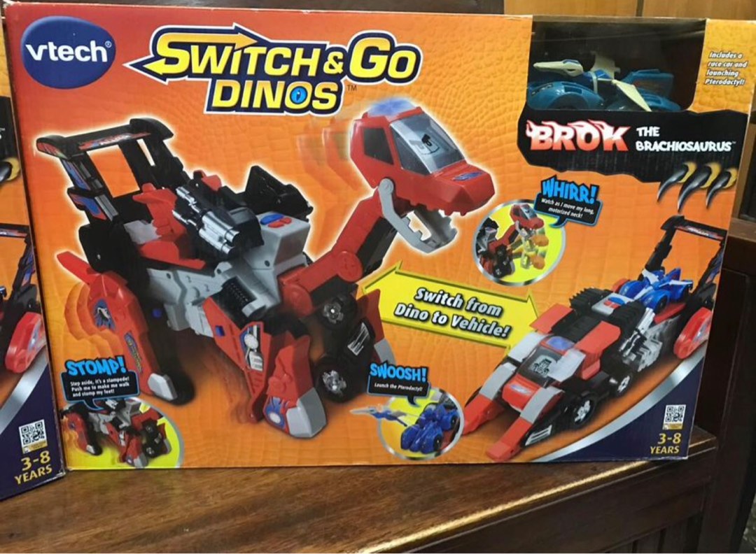 Vtech Switch and Go Dino (Brok), Hobbies & Toys, Toys & Games on Carousell