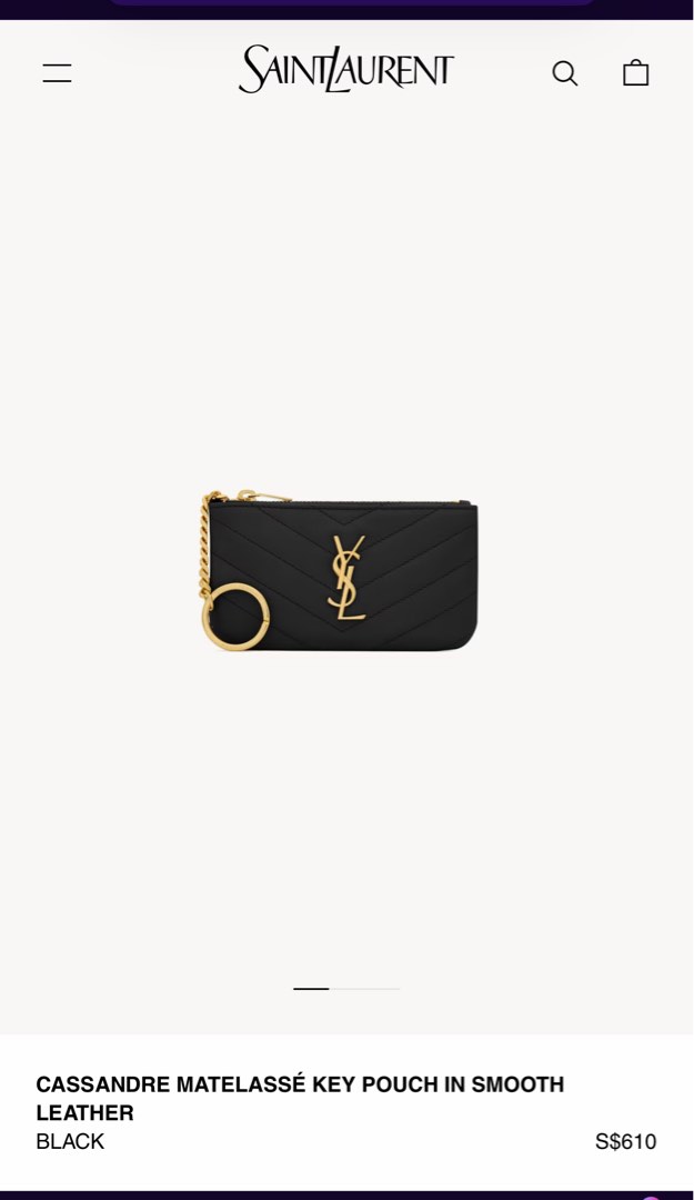 Ysl keychain wallet store
