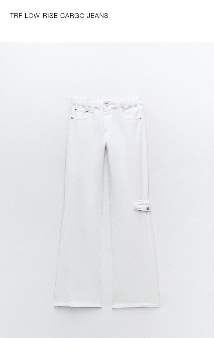 Zara Low Rise Cargo jeans (Category: Jeans) located in Pagadian. Submitted by kcmph (Listing ID 1321307917, Image 1). Description: Brandnew with tag Size 34 Runs big Original price ₱2595 Plus sf.