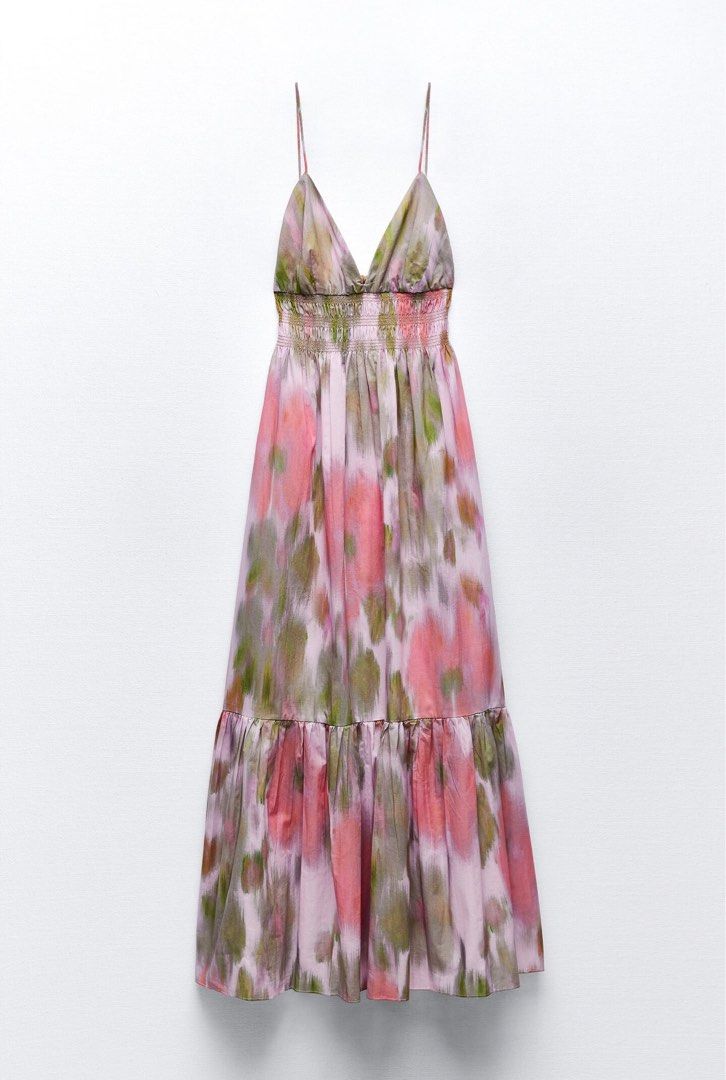 Zara Printed Midi Dress (Category: Dresses) located in San Pablo. Submitted by ninie.e (Listing ID 1321260578, Image 1). Description: used once.