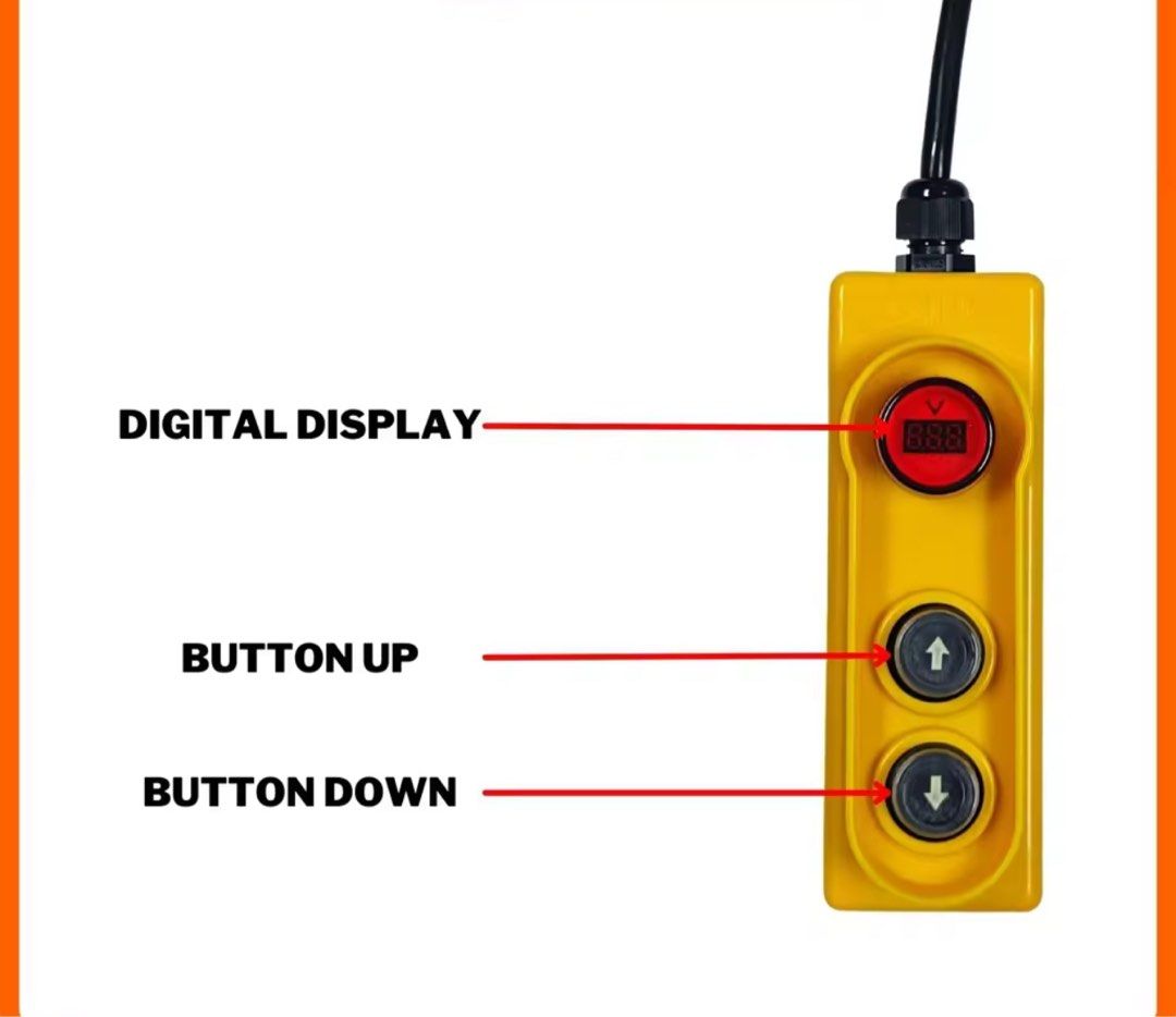 2Ton 6M Electric Chain Hoist Crane Lifting Block Chain Hook