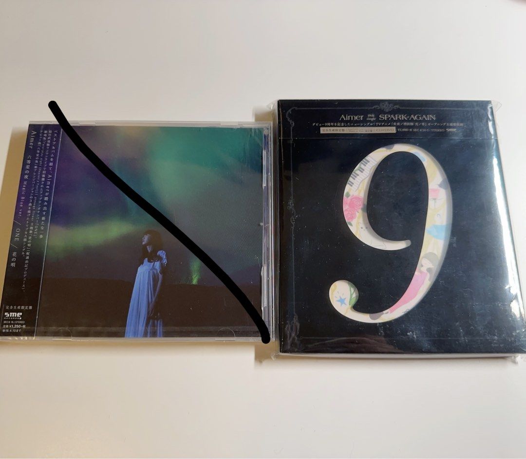 全新未拆Aimer fan club限定完全生產限定盤「六等星の夜Magic Blue ver./ONE/花の唄」「Spark again」,  興趣及遊戲, 收藏品及紀念品, 日本明星-