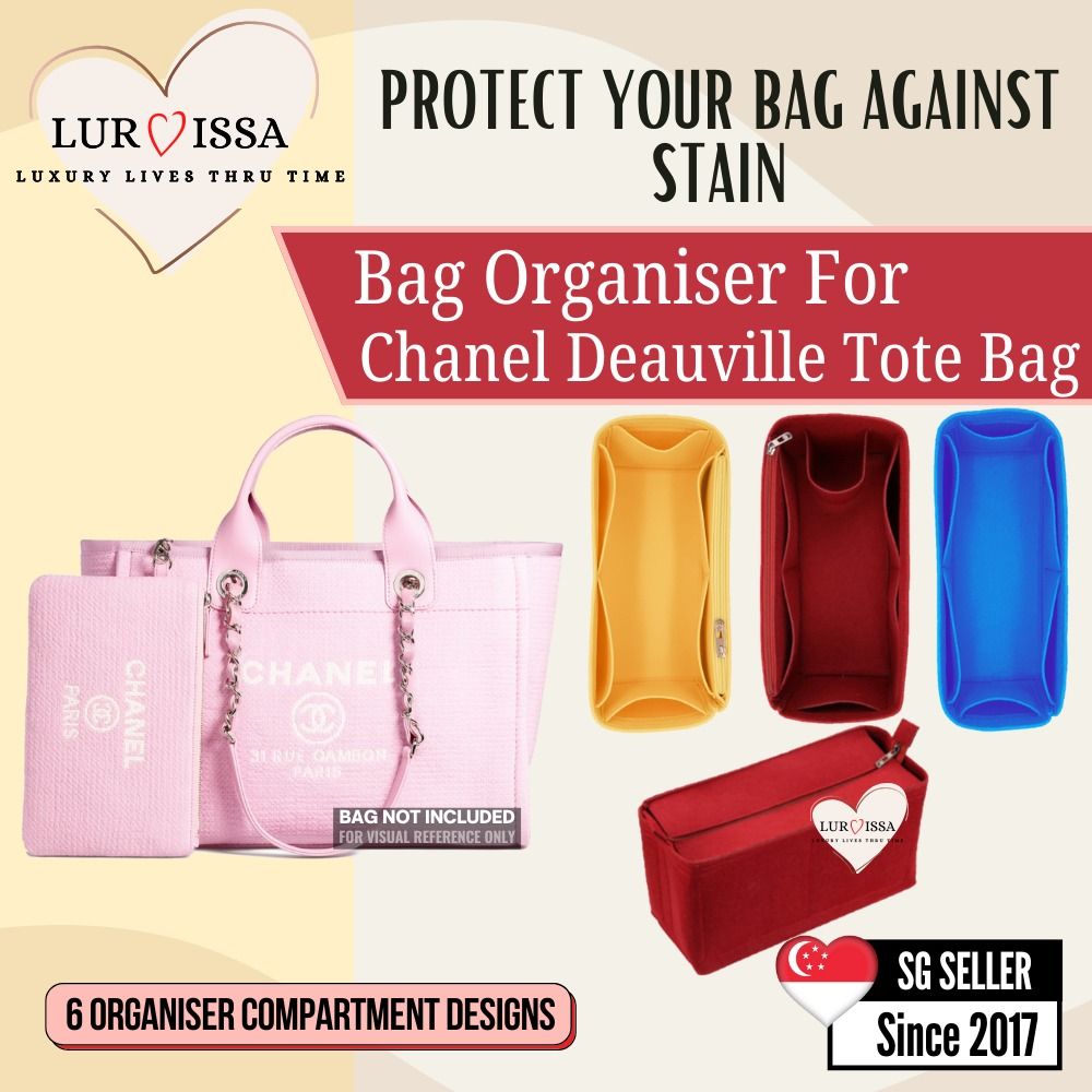 𝐒𝐆][𝐋𝐮𝐫𝐯𝐢𝐬𝐬𝐚] Chanel Deauville Tote Bag Insert Organizer