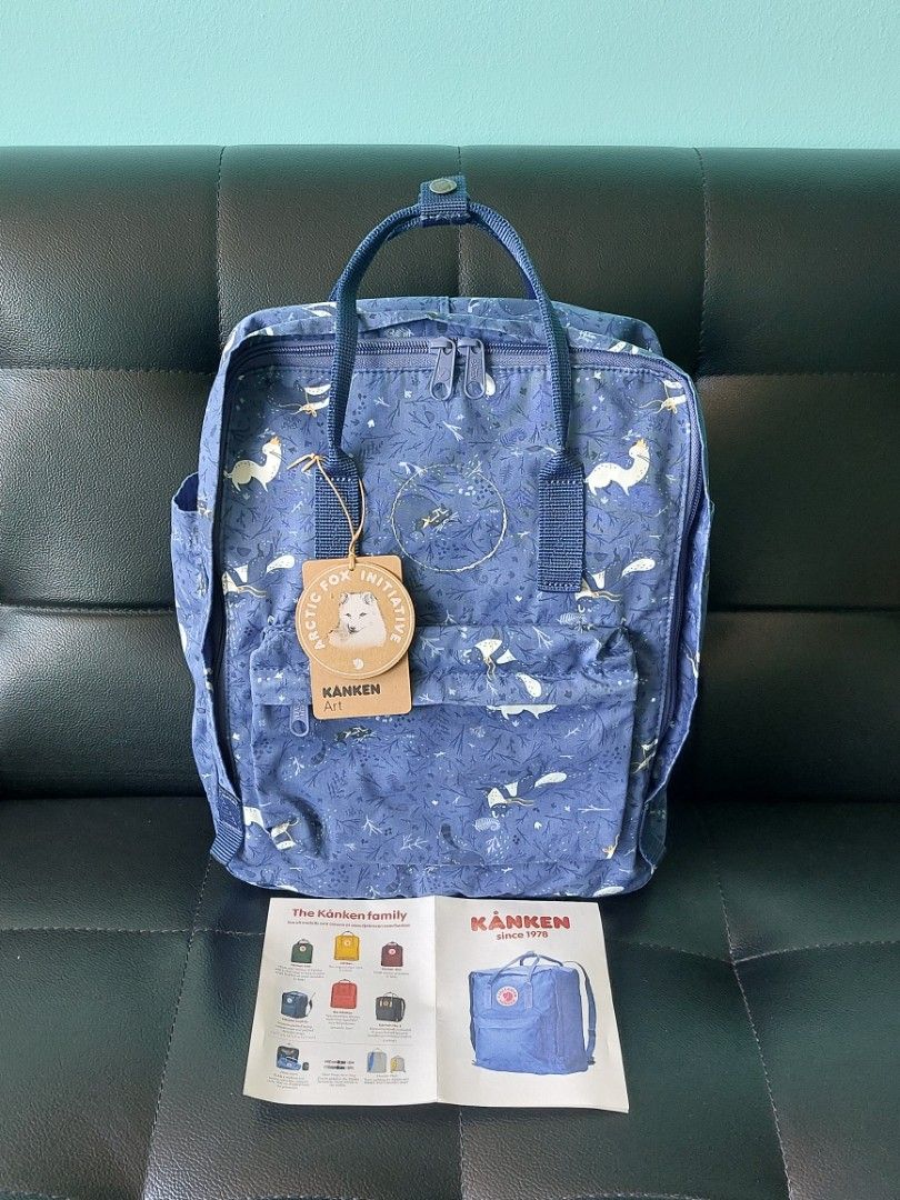 Fjallraven KANKEN ART Classic Backpack Special Edition BLUE FABLE Print RRP 150