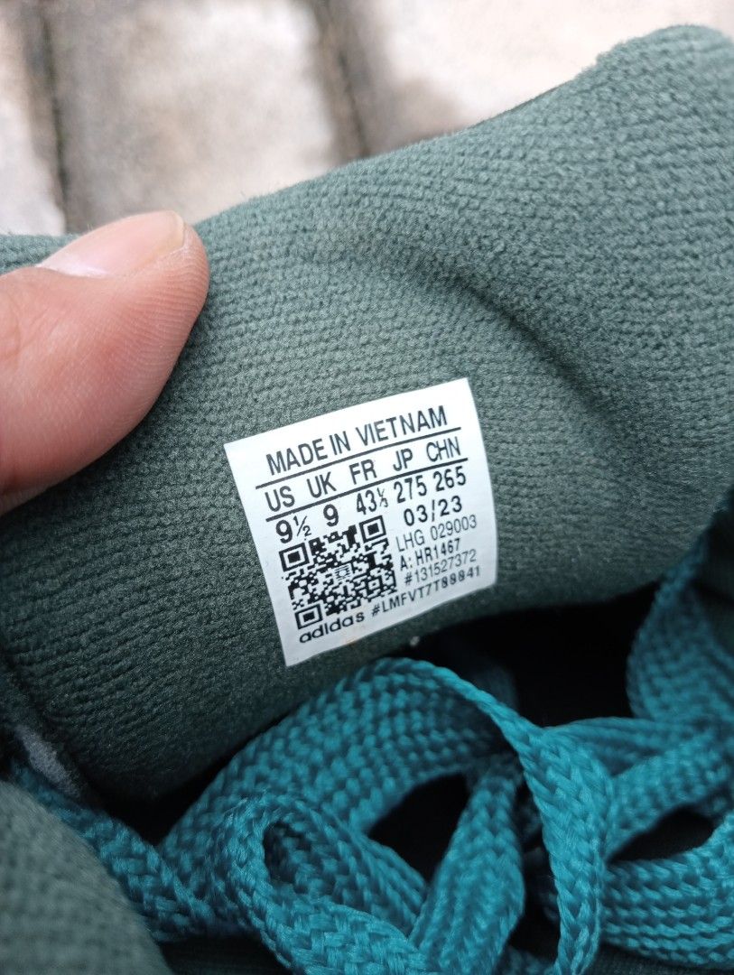 Adidas Campus 00S Dark Green White, Fesyen Pria, Sepatu Sneakers